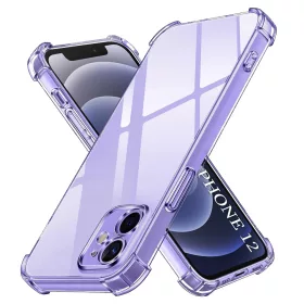   Techsuit - Shockproof Átlátszó Ütésálló Szilikon tok - iPhone 12 - Átlátszó