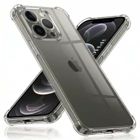   Techsuit - Shockproof Átlátszó Ütésálló Szilikon tok - iPhone 12 Pro Max - Átlátszó