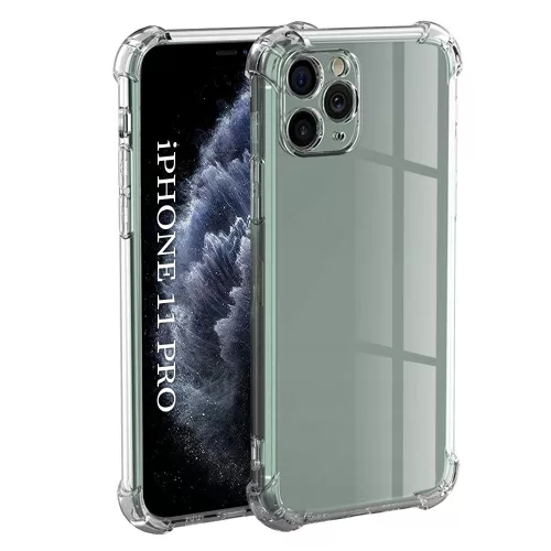 Techsuit - Shockproof Átlátszó Ütésálló Szilikon tok - iPhone 11 Pro - Átlátszó