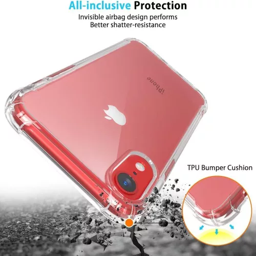 Techsuit - Shockproof Átlátszó Ütésálló Szilikon tok - iPhone XR - Átlátszó