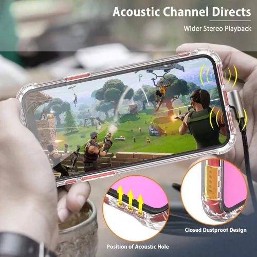 Techsuit - Shockproof Átlátszó Ütésálló Szilikon tok - iPhone XR - Átlátszó