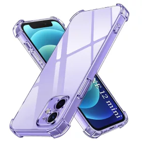   Techsuit - Shockproof Átlátszó Ütésálló Szilikon tok - iPhone 12 mini - Átlátszó
