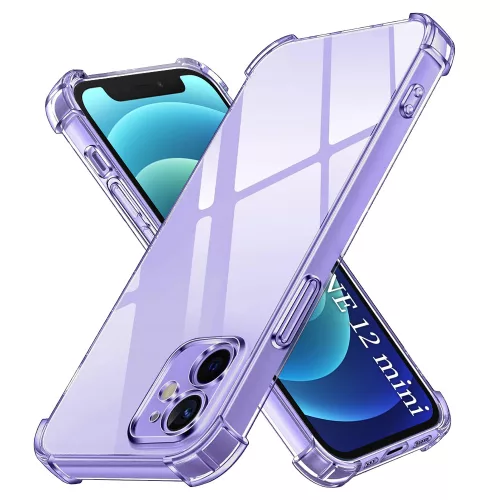 Techsuit - Shockproof Átlátszó Ütésálló Szilikon tok - iPhone 12 mini - Átlátszó