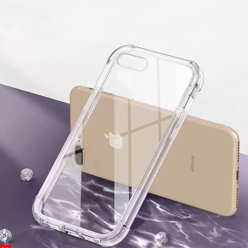 Techsuit - Shockproof Átlátszó Ütésálló Szilikon tok - iPhone 7 Plus / iPhone 8 Plus - Átlátszó