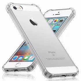   Techsuit - Shockproof Átlátszó Ütésálló Szilikon tok - iPhone 5/ iPhone 5s/ iPhone SE - Átlátszó
