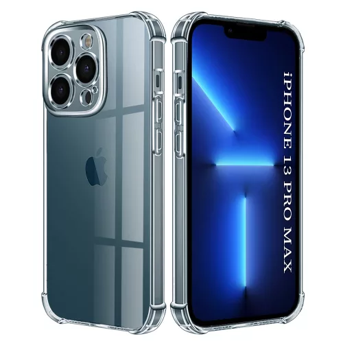 Techsuit - Shockproof Átlátszó Ütésálló Szilikon tok - iPhone 13 Pro Max - Átlátszó