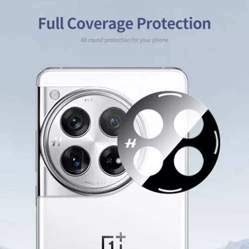 Techsuit - Full Camera - Kameravédő üvegfólia - OnePlus 12 - Fekete