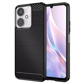   Techsuit - Carbon szilikon tok - Xiaomi Redmi 13C 4G / Redmi 13C 5G / Poco C65 - Fekete