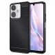 Techsuit - Carbon szilikon tok - Xiaomi Redmi 13C 4G / Redmi 13C 5G / Poco C65 - Fekete