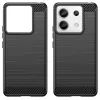 Techsuit - Carbon szilikon tok - Xiaomi Redmi 13C 4G / Redmi 13C 5G / Poco C65 - Fekete