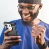 Techsuit - Carbon szilikon tok - Xiaomi Redmi 13C 4G / Redmi 13C 5G / Poco C65 - Fekete
