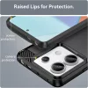 Techsuit - Carbon szilikon tok - Xiaomi Redmi 13C 4G / Redmi 13C 5G / Poco C65 - Fekete