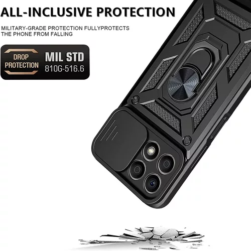 Techsuit - CamShield ütésálló tok - Honor X8b - Fekete
