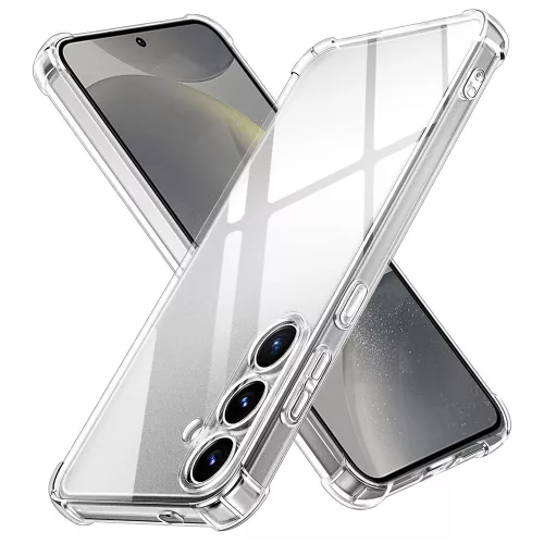 Techsuit - Shockproof Átlátszó Ütésálló Szilikon tok - Samsung Galaxy S24 - Átlátszó