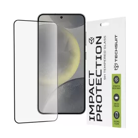   Techsuit - 111D Full Cover / Full Glue üvegfólia - Samsung Galaxy S24 / S25 - Fekete széllel