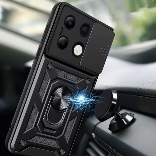 Techsuit - CamShield ütésálló tok - Xiaomi Redmi Note 13 4G - Fekete