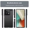Techsuit - Carbon szilikon tok - Xiaomi Redmi Note 13 4G - Fekete