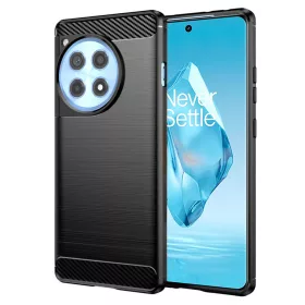 Techsuit - Carbon szilikon tok - OnePlus 12R - Fekete