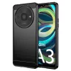 Techsuit - Carbon szilikon tok - Xiaomi Redmi A3 / Redmi A3x - Fekete