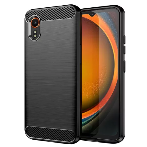 Techsuit - Carbon szilikon tok - Samsung Galaxy Xcover7 - Fekete