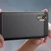 Techsuit - Carbon szilikon tok - Samsung Galaxy Xcover7 - Fekete