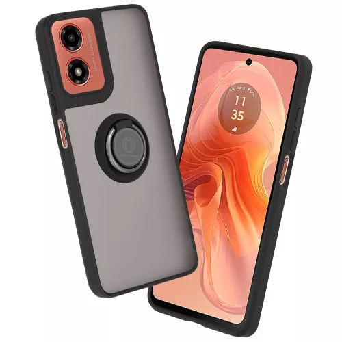 Techsuit - Glinth - Motorola Moto G04 / Moto G04s / Moto G24 / Moto E14 - Fekete