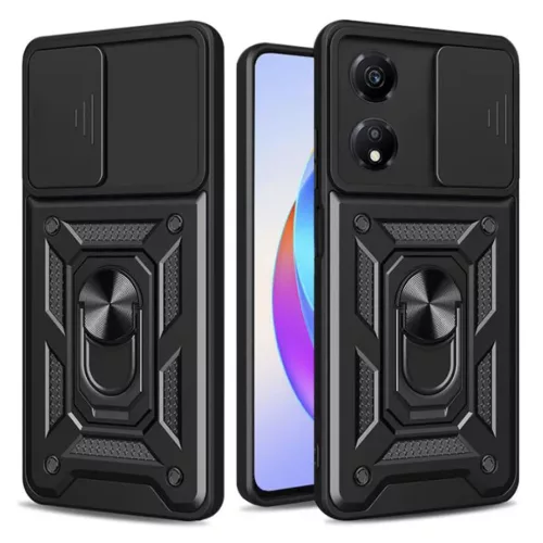 Techsuit - CamShield ütésálló tok - Honor X7b / X7b 5G / 90 SMART - Fekete