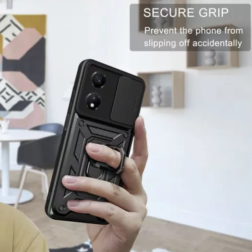 Techsuit - CamShield ütésálló tok - Honor X7b / X7b 5G / 90 SMART - Fekete