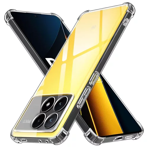 Techsuit - Shockproof Átlátszó Ütésálló Szilikon tok - Xiaomi Poco X6 Pro - Átlátszó