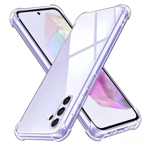 Techsuit - Shockproof Átlátszó Ütésálló Szilikon tok - Samsung Galaxy A35 5G - Átlátszó