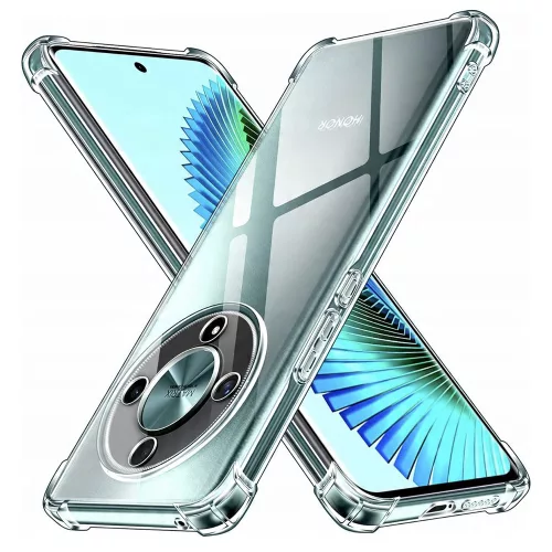 Techsuit - Shockproof Átlátszó Ütésálló Szilikon tok - Honor Magic6 Lite - Átlátszó