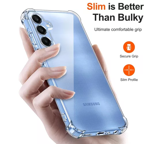 Techsuit - Shockproof Átlátszó Ütésálló Szilikon tok - Samsung Galaxy A25 5G - Átlátszó