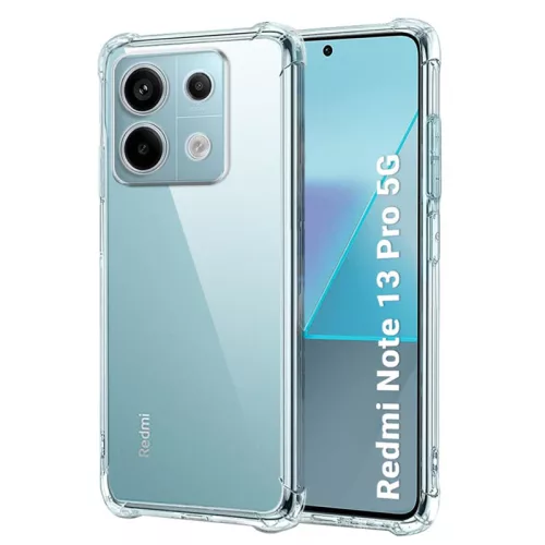 Techsuit - Shockproof Átlátszó Ütésálló Szilikon tok - Xiaomi Redmi Note 13 Pro 5G / Poco X6 - Átlátszó