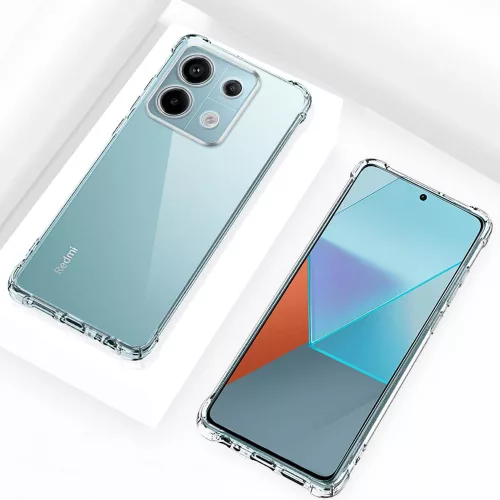 Techsuit - Shockproof Átlátszó Ütésálló Szilikon tok - Xiaomi Redmi Note 13 Pro 5G / Poco X6 - Átlátszó