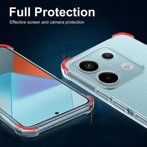 Techsuit - Shockproof Átlátszó Ütésálló Szilikon tok - Xiaomi Redmi Note 13 Pro 5G / Poco X6 - Átlátszó