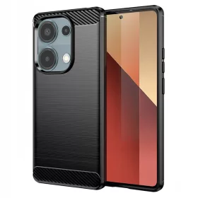   Techsuit - Carbon szilikon tok - Xiaomi Redmi Note 13 Pro 4G / Poco M6 Pro 4G - Fekete