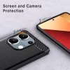 Techsuit - Carbon szilikon tok - Xiaomi Redmi Note 13 Pro 4G / Poco M6 Pro 4G - Fekete