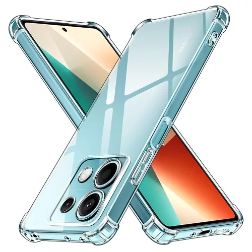 Techsuit - Shockproof Átlátszó Ütésálló Szilikon tok - Xiaomi Redmi Note 13 Pro 4G / Poco M6 Pro 4G - Átlátszó