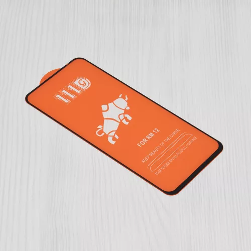 Techsuit - 111D Full Cover / Full Glue üvegfólia - Xiaomi Redmi 12 4G / 12 5G / 13 / Poco M6 4G - Fekete széllel
