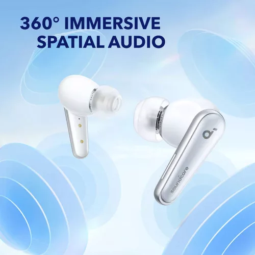 Anker - Vezeték nélküli fülhallgató SoundCore Liberty 4 (A3953G21) - Valódi vezeték nélküli, ANC - Felhőfehér