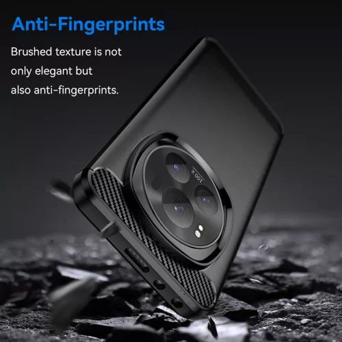 Techsuit - Carbon szilikon tok - Honor Magic6 Pro - Fekete