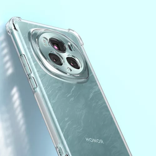 Techsuit - Shockproof Átlátszó Ütésálló Szilikon tok - Honor Magic6 Pro - Átlátszó