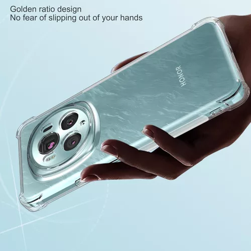 Techsuit - Shockproof Átlátszó Ütésálló Szilikon tok - Honor Magic6 Pro - Átlátszó