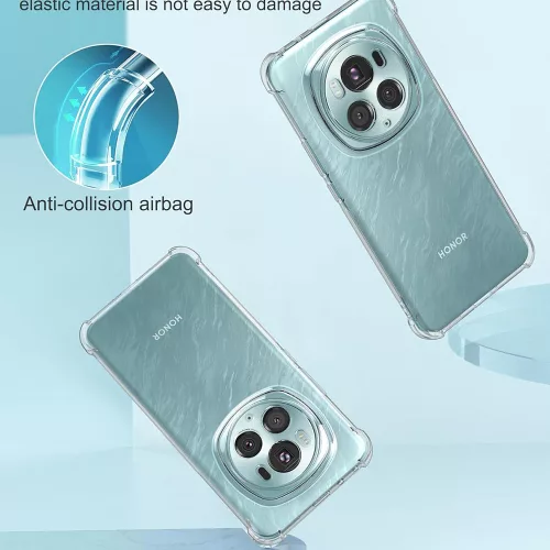 Techsuit - Shockproof Átlátszó Ütésálló Szilikon tok - Honor Magic6 Pro - Átlátszó