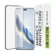 Techsuit - 111D Full Cover / Full Glue üvegfólia / 3D kerekített szélű kijelzőhöz - Honor Magic6 Pro - Fekete széllel
