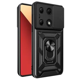   Techsuit - CamShield ütésálló tok - Xiaomi Redmi Note 13 Pro 4G / Poco M6 Pro 4G / Note 14S 4G - Fekete