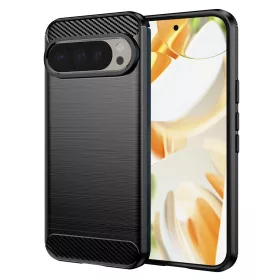   Techsuit - Carbon szilikon tok - Google Pixel 9 Pro / 9 - Fekete
