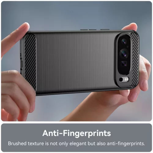 Techsuit - Carbon szilikon tok - Google Pixel 9 Pro XL - Fekete