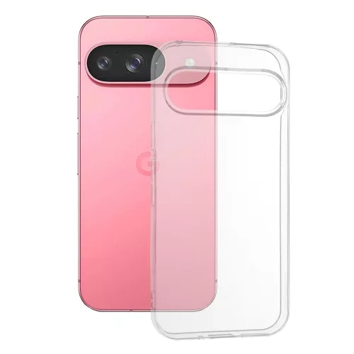 Techsuit - Clear Silicone - Google Pixel 9 /  9 Pro - Átlátszó tok