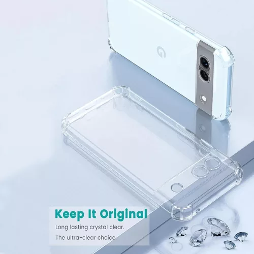 Techsuit - Shockproof Átlátszó Ütésálló Szilikon tok - Google Pixel 9 Pro - Átlátszó